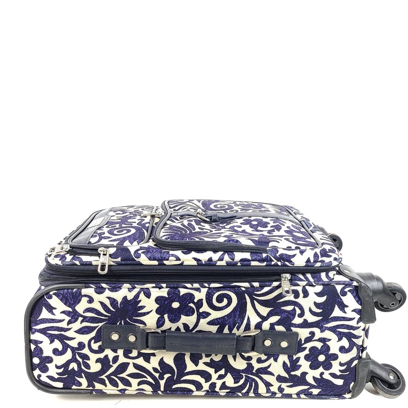 Chaps 23" Softside Spinner Expanding Carry On Cabin Luggage Floral Pattern gallery