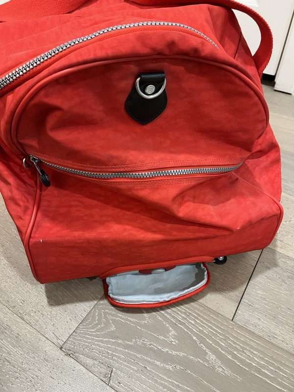 Kipling Large Rolling Duffel Bag – Red – Travel Luggage – 28” gallery