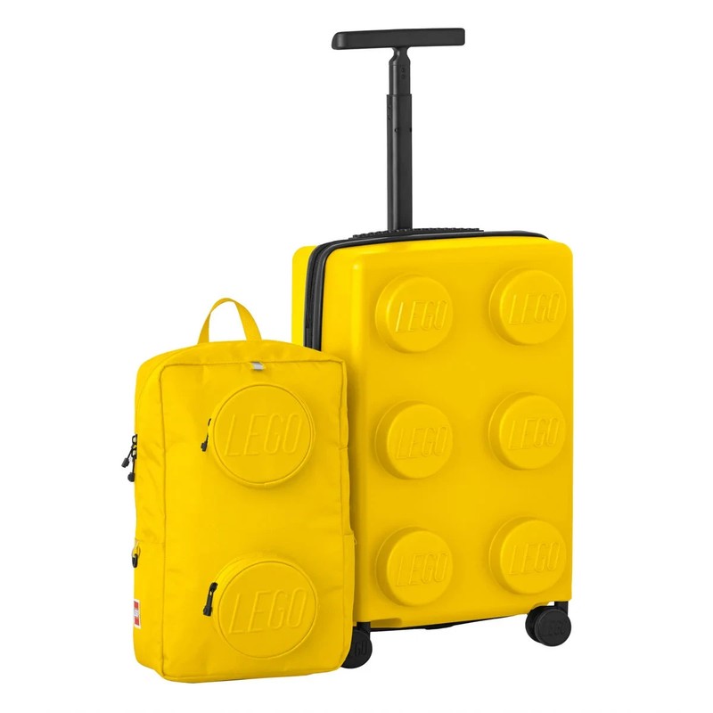 LEGO Expandable CARRY-ON 22 inch & BACKPACK Luggage Set YELLOW – Brand New