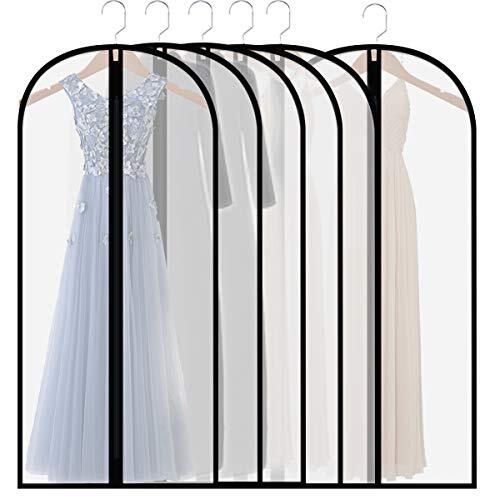 Extra Long Dress Garment Bags 60in Clear Hanging Lightweight XXXL24”×60”
