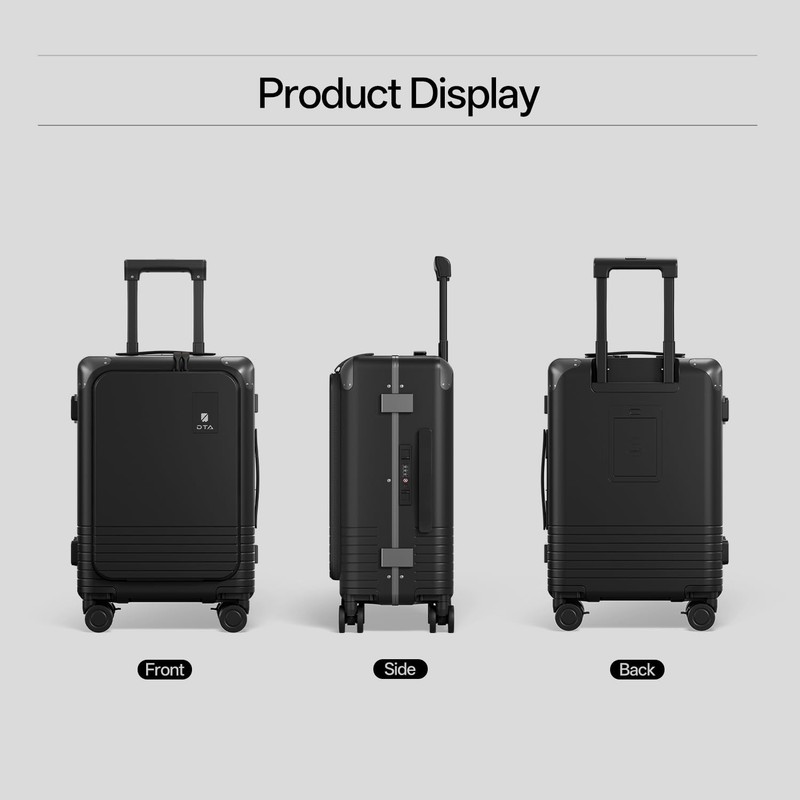 Top Opening PC Hard Shell 20-inch International Carry On Luggage - Zipperless... gallery