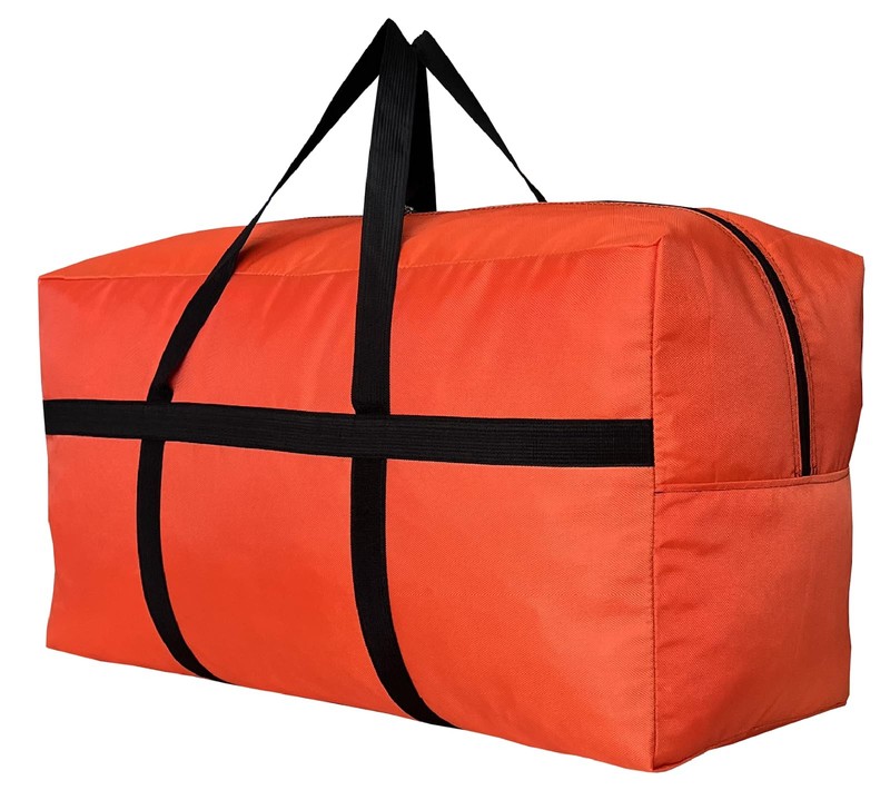 Extra Large Storage Duffle Bag for Travel, Orange Oversized Giant Big Traveli…