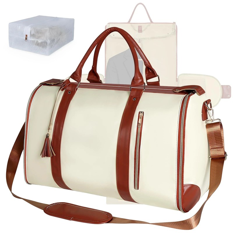 Convertible Garment Duffle Bag for Travel, Carry On Garment Bag with Shoe Pou…