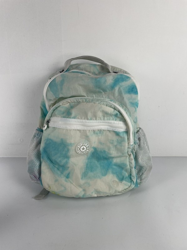 KIPLING SEOUL LARGE BACKPACK LAPTOP SECTION BLUE TIE DYE READ