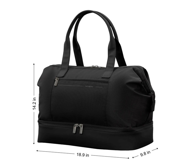 SAMSONITE Better than Basic Drop Bottom Weekender Duffel BLACK New With Tags gallery