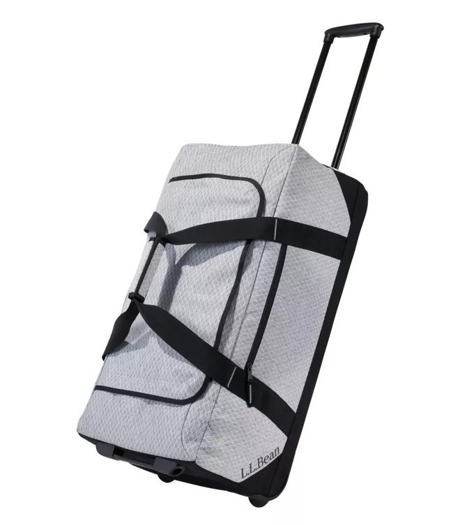 L.L.Bean Adventure Large Rolling Duffel Bag 70 Liter Heather Gray New