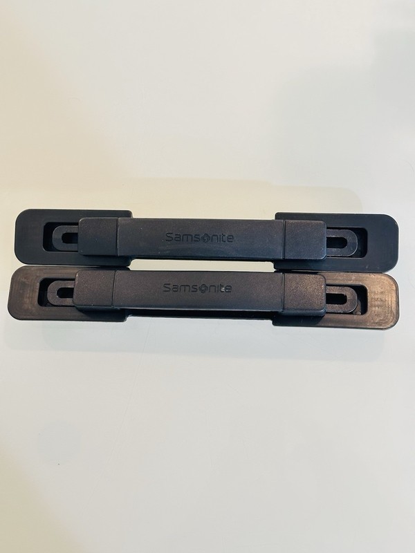 OEM Part Side and Top Handles for Samsonite suitcase, complete with screws black