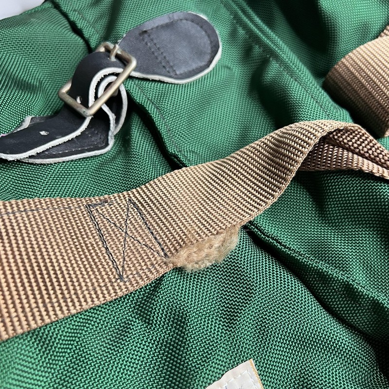 Vintage Cabela's Green Nylon 20" Duffle Bag Soft Case Adjustable Straps Travel gallery