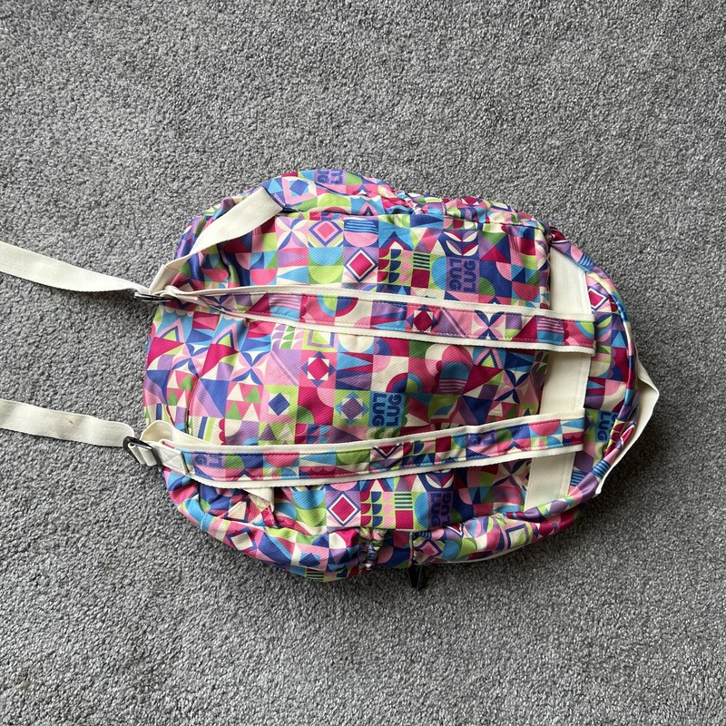 Lug Puddle Jumper Backpack Multicolor Geometric Print Zip Pockets School Travel gallery
