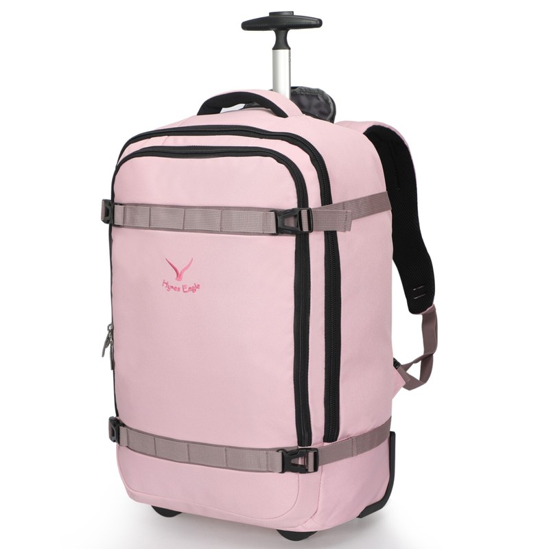 Hynes Eagle 42L Rolling Backpack Flight Approved Carry on Luggage TSA Suitcase