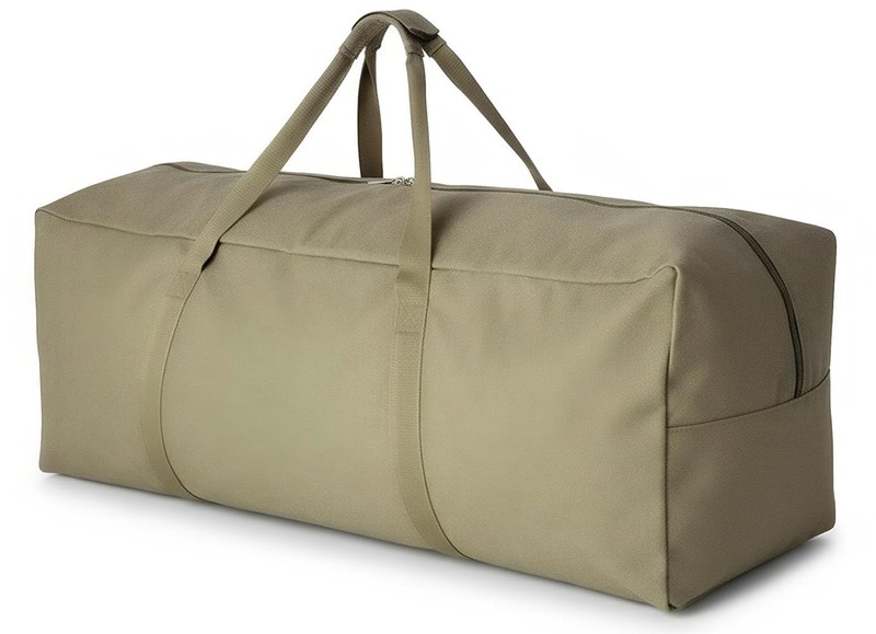 Extra Large Canvas Travel Duffle Bag Heavy Duty, Sports Travel Military Campi…