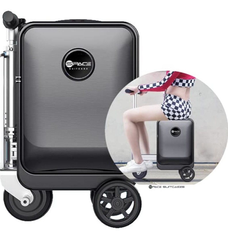 Space Suitcases Smart Rideable Suitcase 26L, Lightweight Electric Scooter SE3S