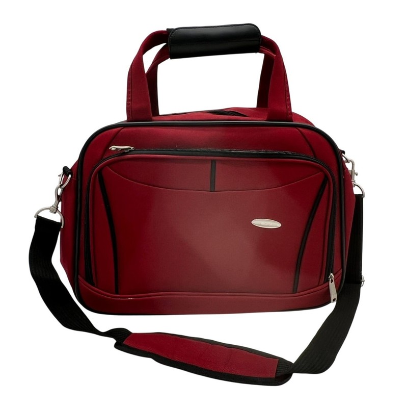 Samsonite 1910 Carry-on Travel Overnight Briefcase Laptop Bag Unisex Red Classic