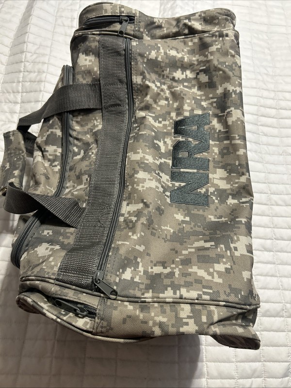 NRA Digital Camo Duffle Bag 21″x10″x11″ Shoulder Strap Travel Gym Hunting