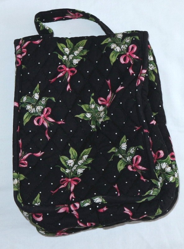VERA BRADLEY New Hope Pattern Plastic Lined Travel/Snack Bag Hook/Loop Tape VG gallery
