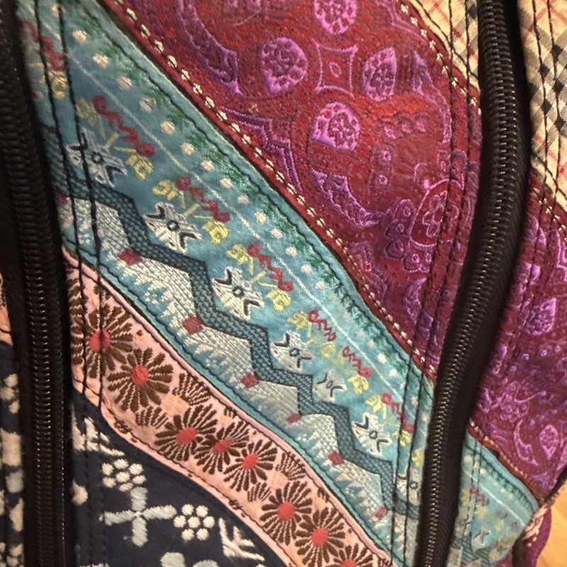 World According to Jess Patchwork Weekender Duffle Bag Travel Bag 18x12x8 NWOT gallery