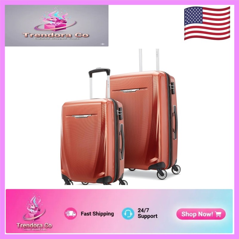 Expandable Luggage Set with Multi-Directional Wheels & Packing Dividers