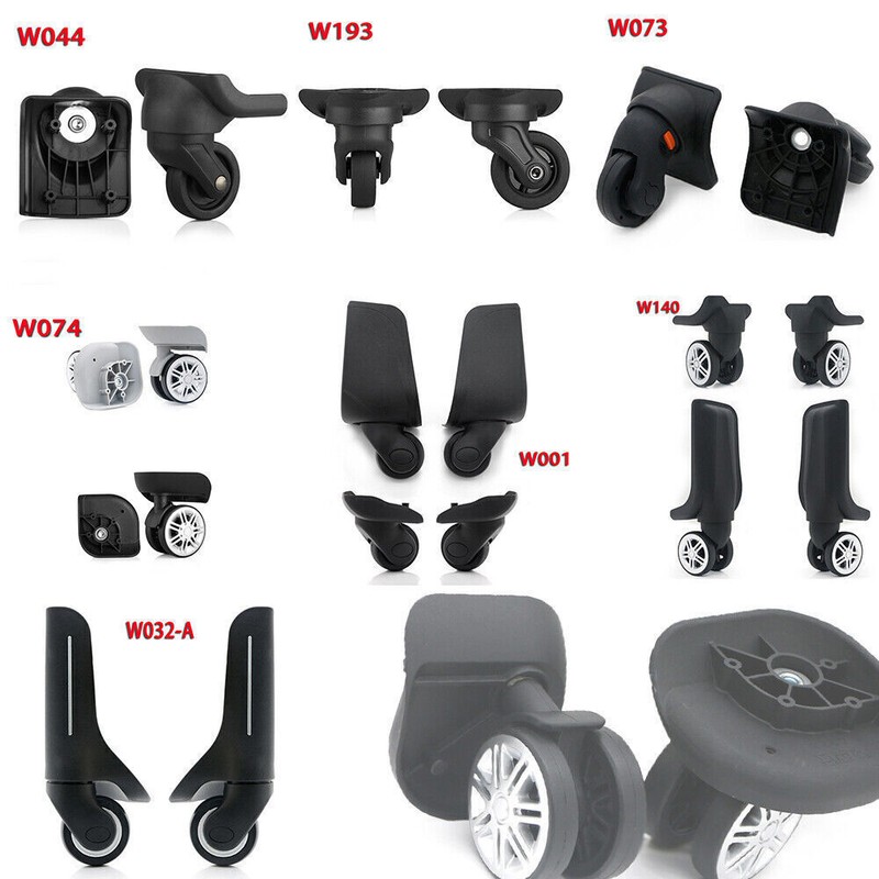 2/4pcs Replacement Luggage Wheels 360° Swivel Spare Caster Suitcase Repairment