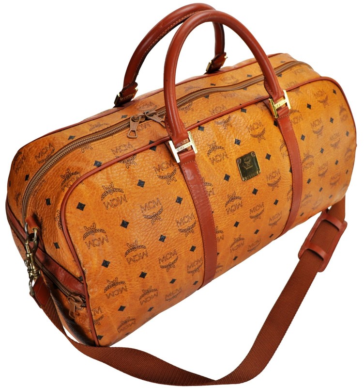Authentic MCM Visetos Monogram Oversized Shoulder Crossbody Duffle Bag Germany gallery