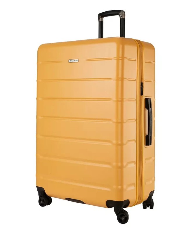 Ricardo Cambria Hardside Large Check-In Spinner Color: Mango Tango