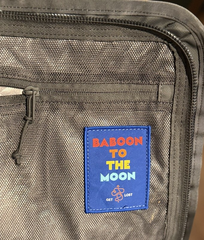 Baboon To The Moon Gray Travel Backpack Duffel Bag Water Resistant Carry On 40L gallery
