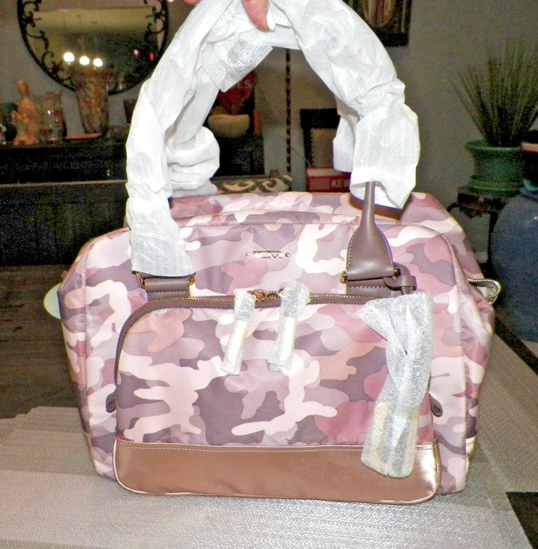 TUMI VOYAGEUR ADRIAN CARRY ALL CAMOUFLAGE PINK NEW