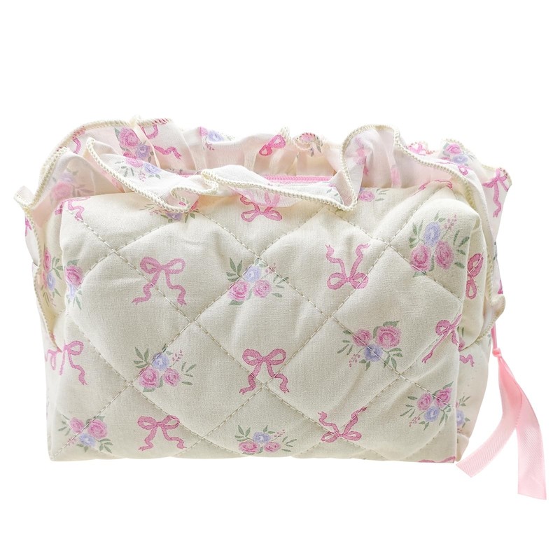 Quilted Makeup Bag, Cute Pouch Toiletry Bag, Travel Toiletry Bag Period Bag, …