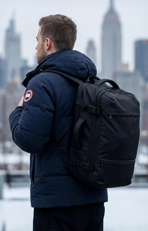 80L Expandable Vacuum Backpack with TSA Lock & Pump for Travel & Laptops gallery