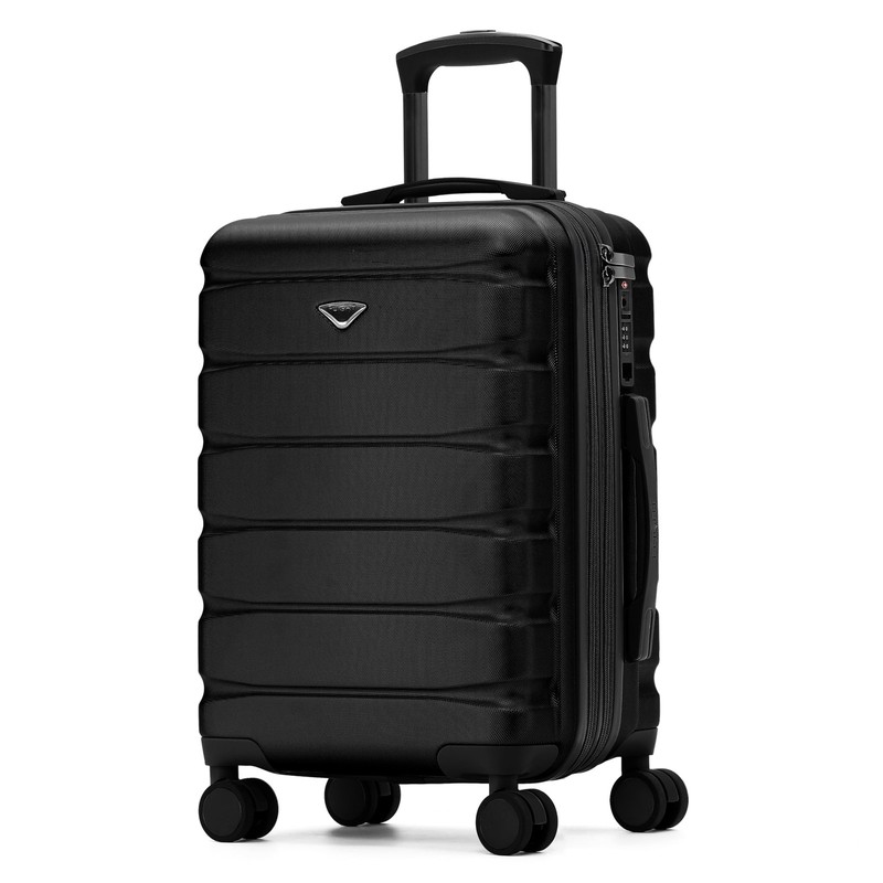 Carry On Suitcase Hardside Built In TSA Lock & USB Port Silent Double Spinner…