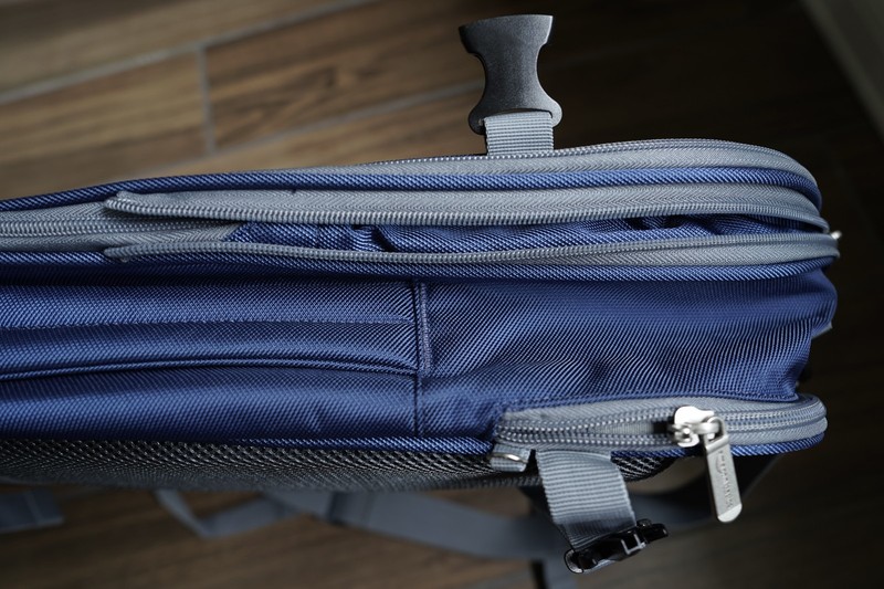 Amazon Basic Blue Carry On Travel Backpack Multi Carry Option Expandable Storage gallery