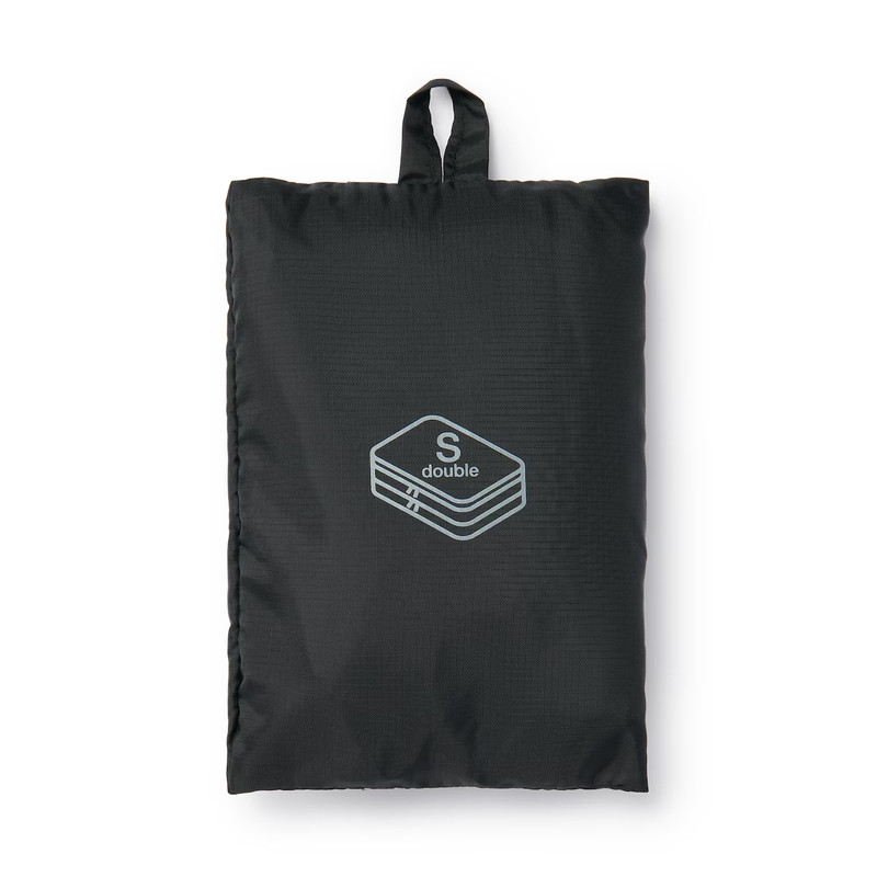 New MUJI Polyester Foldable Sorting Case With 2 Size S/M Double Type Black Color