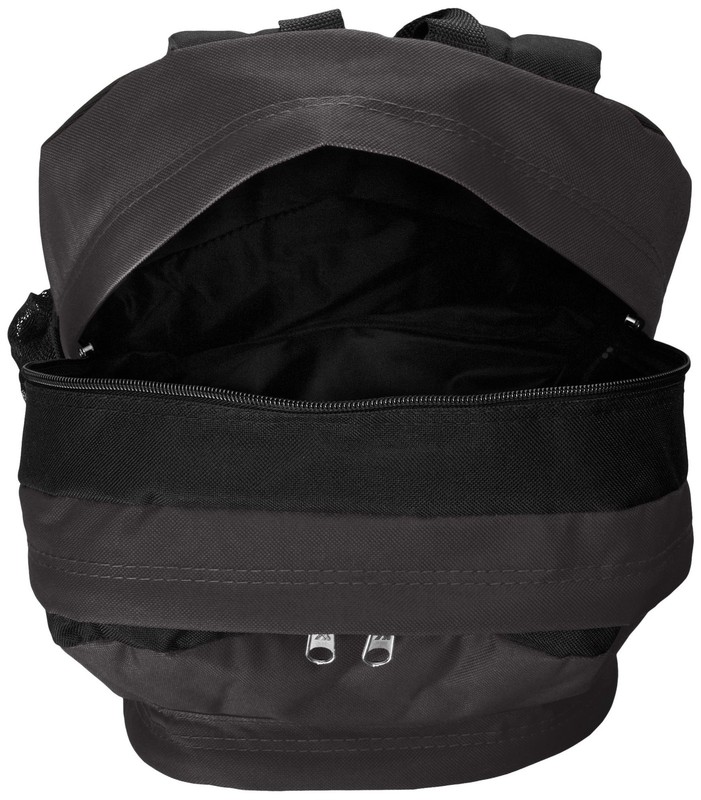 Everest Double Main Compartment Backpack, Black, One Size gallery