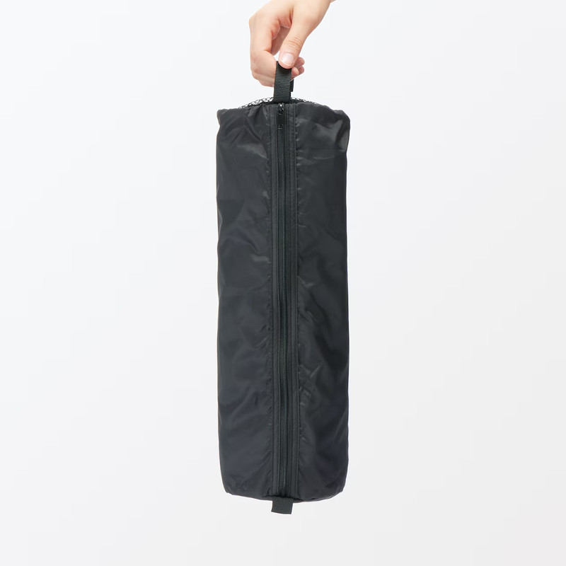 New Muji Polyester foldable Sorting Case Cylindrical Black Color With 2 Size S/M gallery