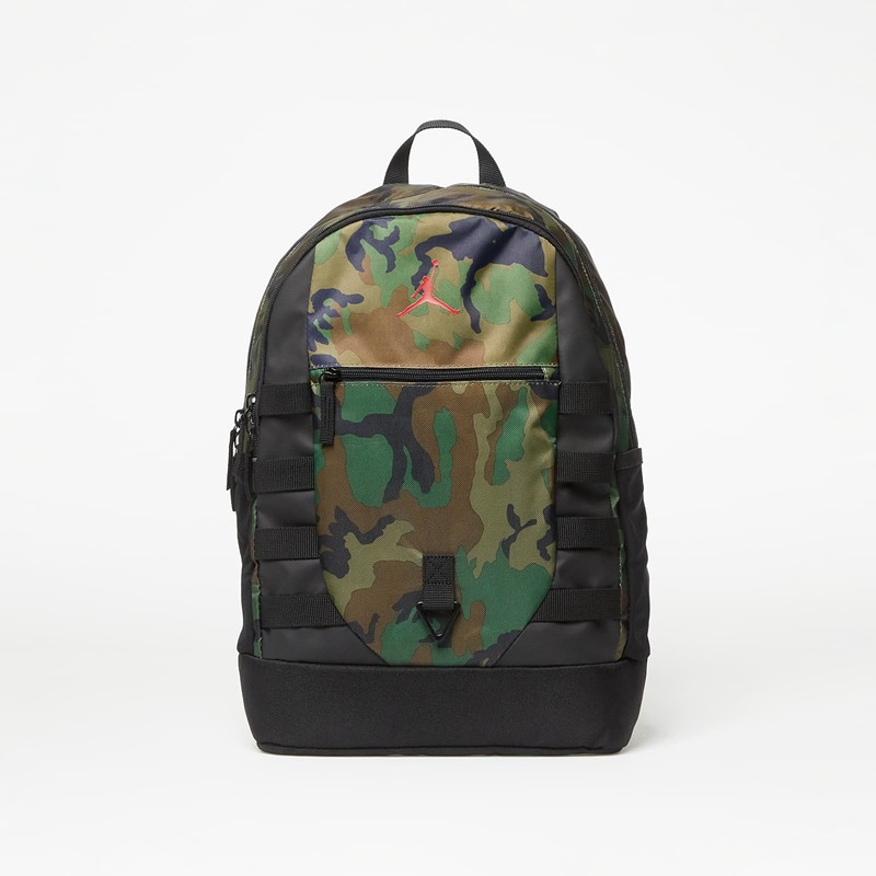 Jordan Polyester Backpack Weft Green Camouflage Unisex