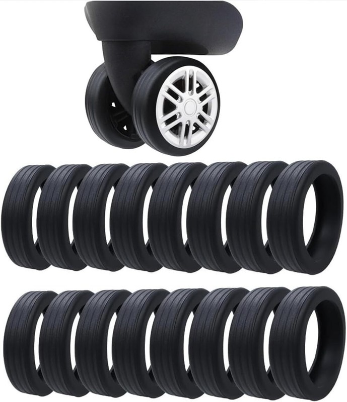 8/16 Pcs Silicone Luggage Wheel Covers for Suitcase Wheel Covers, Luggage Wheel