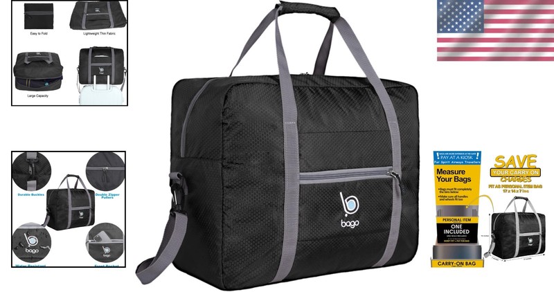 Compact Foldable Duffle Bag - Ideal Personal Item for Spirit & Frontier Airlines gallery