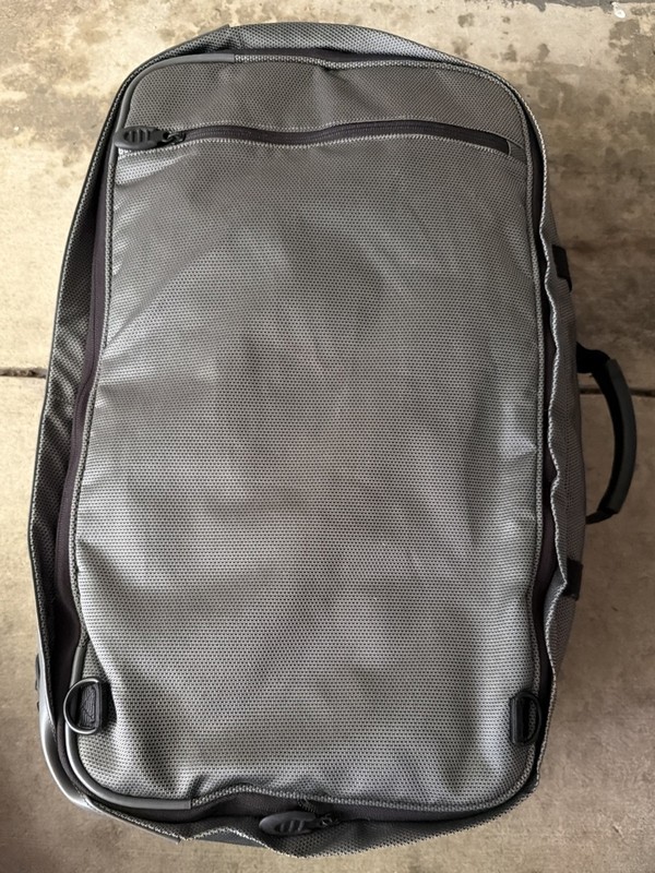 TUMI T2 Expandable Dual Backpack Duffle Excursion Gray Carry On Travel Bag gallery