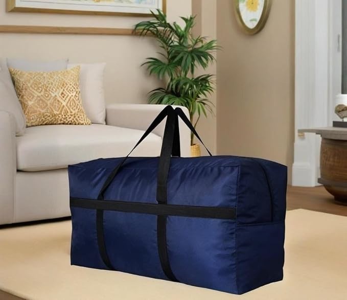 Extra Large Storage Duffle Bag Foldable Travel Bag w/ Zippers Handles gallery