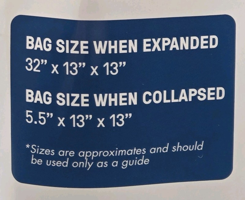 First Class 32" Expandable Collapsible Rolling Duffel Bag Black Pack & Go gallery