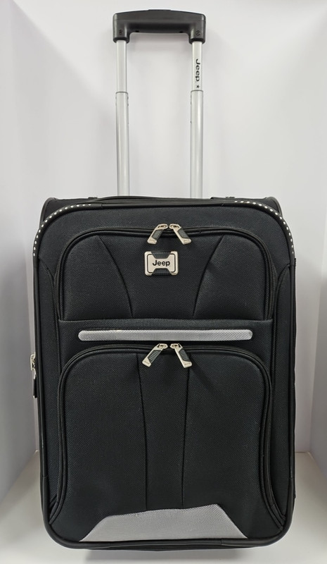 Jeep Expandable 2 Wheel Rolling Travel Suitcase Luggage 21.75″ Tall