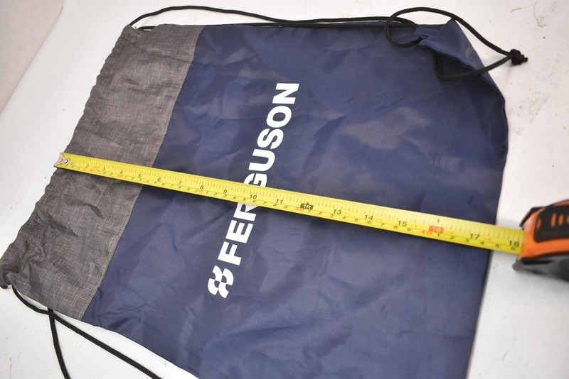 Ferguson Blue 18" Drawstring Backpacks Lot Of 12 Unisex Lightweight Polyester gallery
