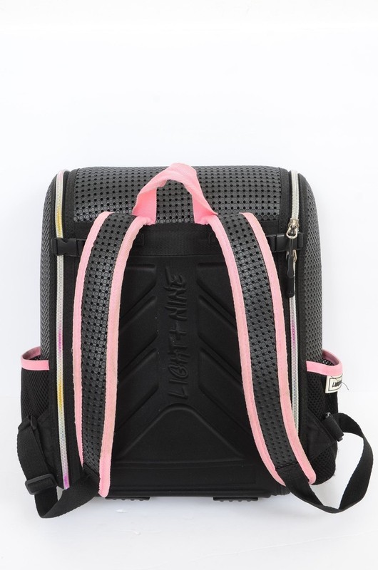 LIGHT + NINE Student Backpack, Rainbow Pink Daypack Carry-On Travel Luggage gallery