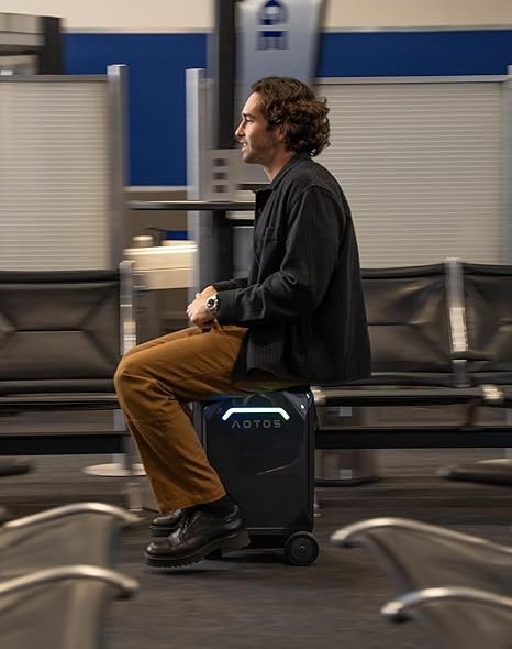 20″ ELECTRIC SMART RIDEABLE SUITCASE 31L TRAVEL LUGGAGE SCOOTER w/APP GRAY