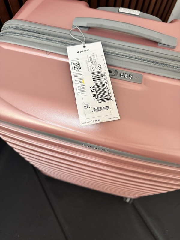 Samsonite Large Pink Spinner Hardcase Expandable Carry-On Suitcase Polycarbonate gallery