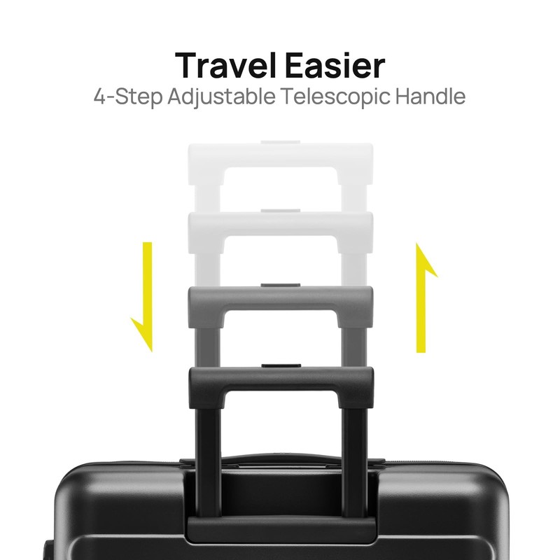 Medium Checked Luggage 26 Inch, Checking In Luggage with Smooth Spinner Wheel... gallery