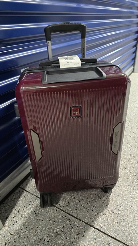 Swiss Tech 21 In. Hardside Expandable Luggage with Spinner Wheels Maroon gallery