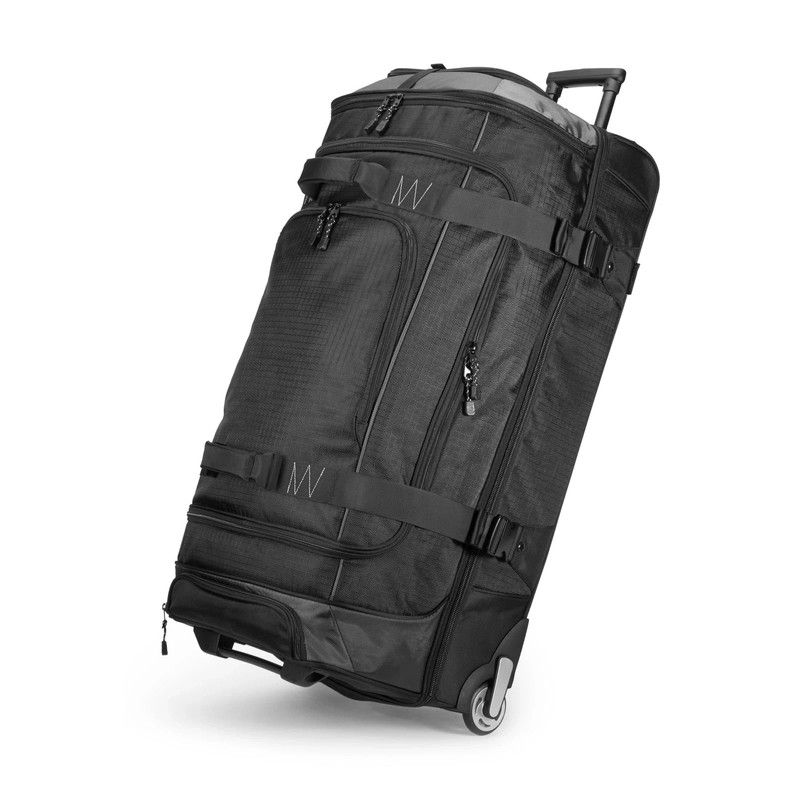 35-inch Large Durable Ripstop Rolling Duffle Bag Wheeled Suitcase