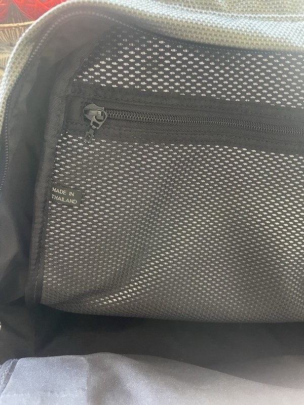 TUMI T2 Backpack Excursion Carry On Travel Bag Ballistic Leather Olive Black gallery
