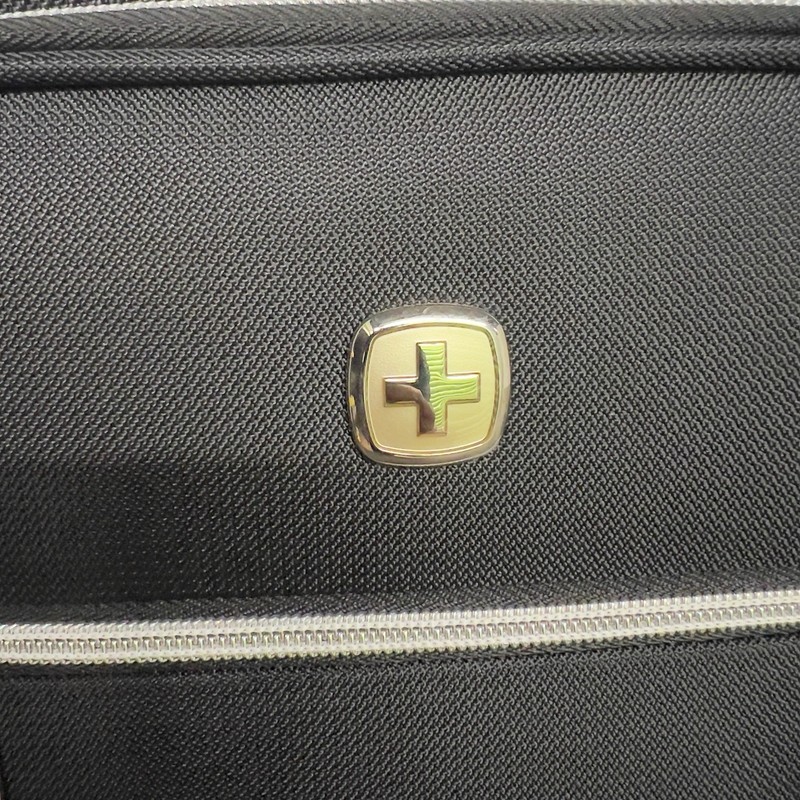 SWISS GEAR Checklite 14" Underseat Carry On Suitcase Softside Rolling Black gallery