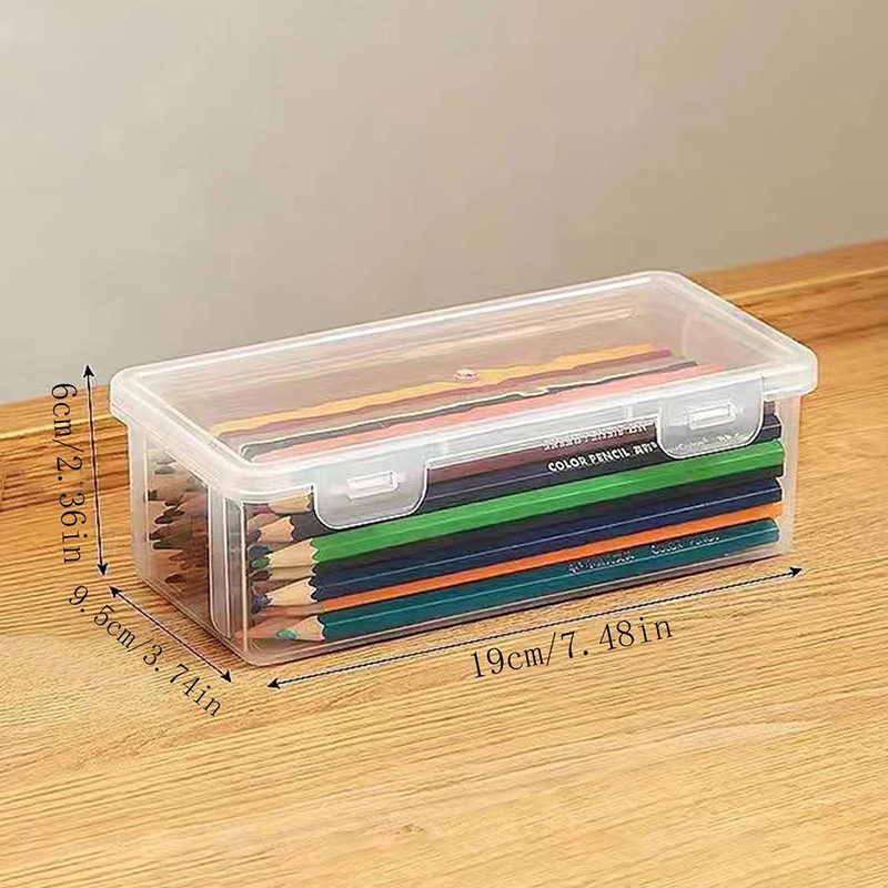 1pc Translucent PencCase Large Capacity Lightweight Convenient for School gallery